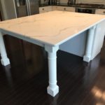 marble table with custom furniture legs