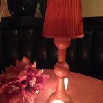 lamp with wooden furniture leg