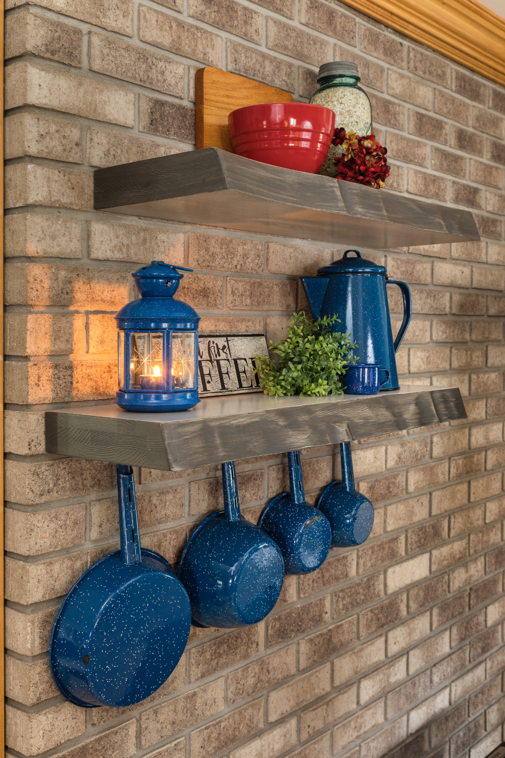 Custom Built Floating Wall Shelves, How To Hang Floating Shelves On A Brick Wall