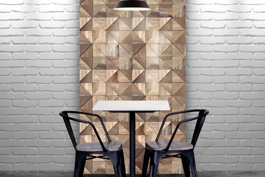 how to design with wood mosaic tile 